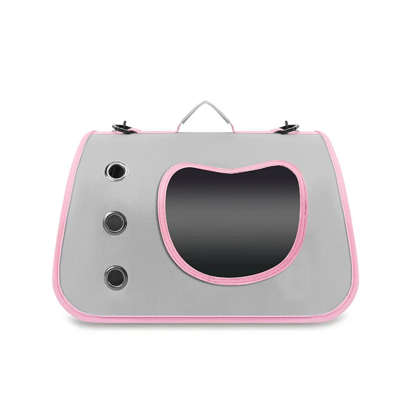 Pawro Foldable Pet Travel Carrier with breathable mesh windows — view 6